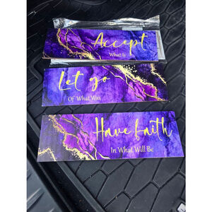 Unbranded Wall Decor Art & Decals One Size Purple Gold